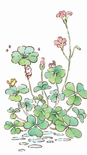 罗罗布壁纸——三叶草 动漫小清新