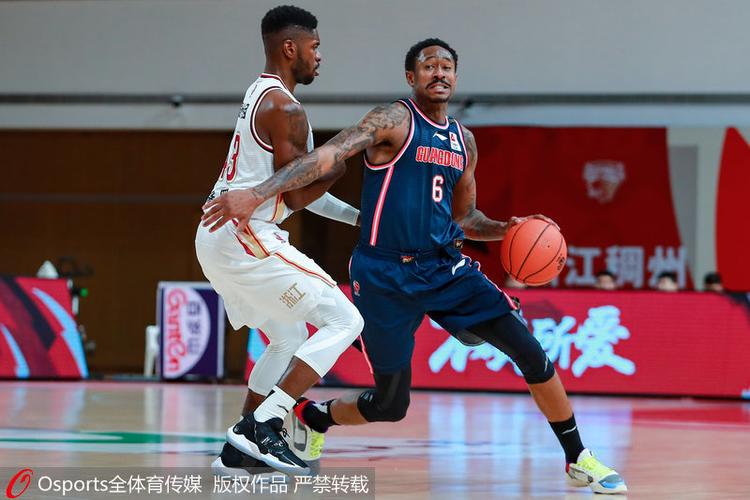 广东队布鲁克斯突破