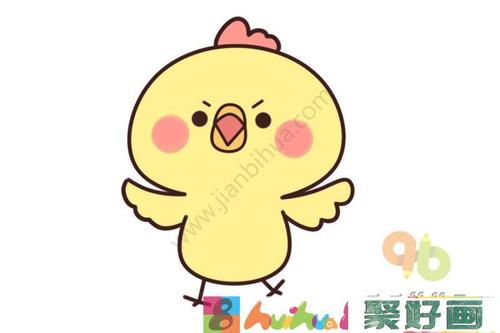 小鸡简笔画我有一个飞翔梦怎么画简笔画教程