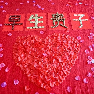 结婚早生贵子创意摆件 压床喜糖模具枣干果结婚创意摆件卧室床摆