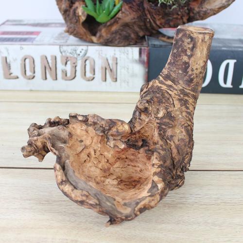 新品天然纯手工制作根雕多肉花盆 树根根艺花盆家居工艺品摆件