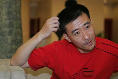 丁松打球是为了快乐到现在也还没上过网