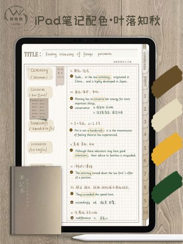 ipa笔记配色分享|goodnotes模版|简约风_goodnotes_ipad_简约风_手帐
