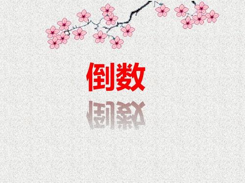 北师大版小学数学五年级下册公开课《倒数》ppt课件