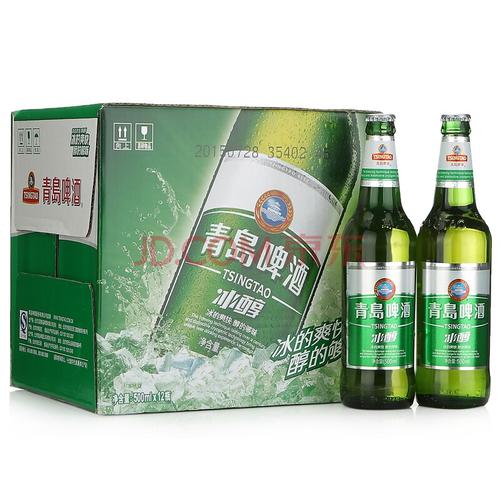 青岛啤酒 tsingtao 新冰醇500ml*12瓶 整箱