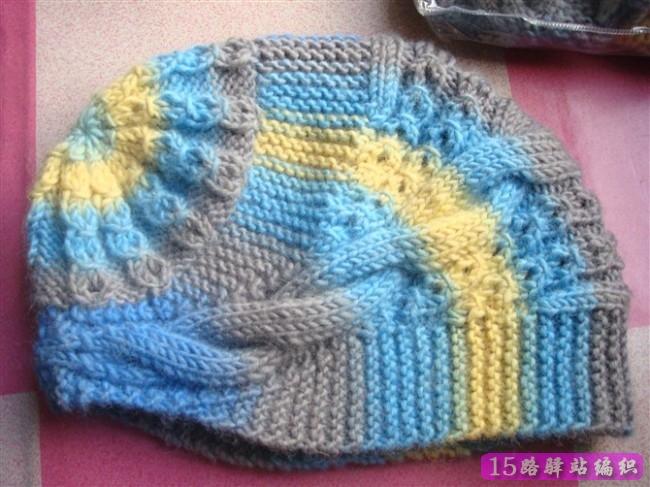 铜钱花帽子的织法,铜钱花 麻花组合