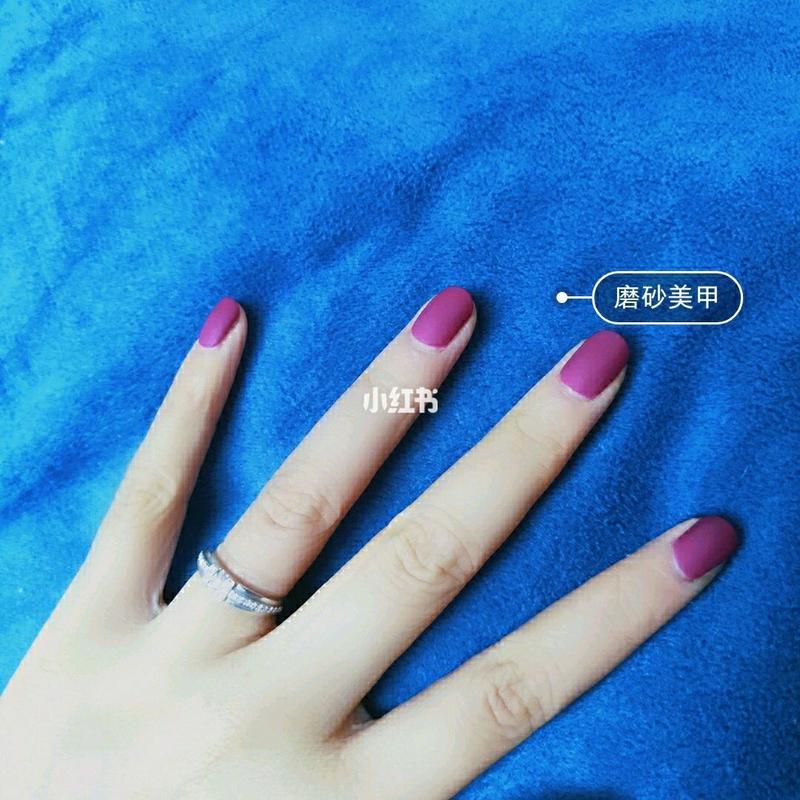 纯色美甲72磨砂美甲_香港_少女感_少女感美甲_美妆_美甲