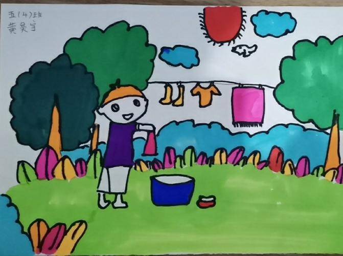 五四班简笔画第八周――五一劳动节