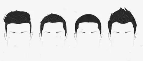 圆形脸男士: 颧骨和下颚都较宽.