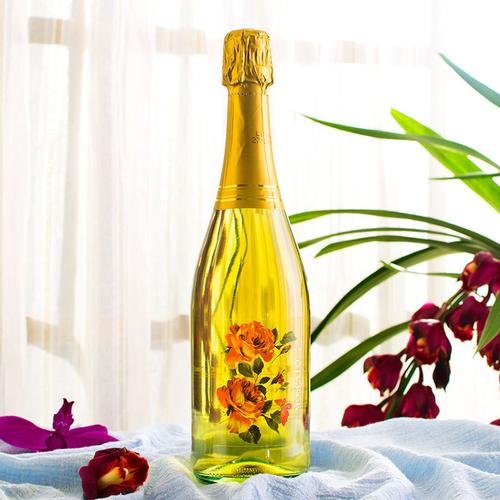 假1罚十原瓶进口香槟酒高泡甜起泡酒女士红葡萄酒气泡酒750ml甜酒