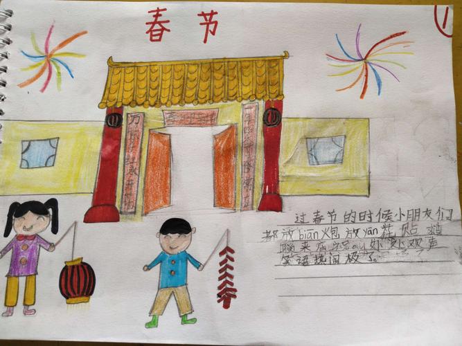 其它 我的中国年——范村小学一年级写绘展示 写美篇   春节,是中国人