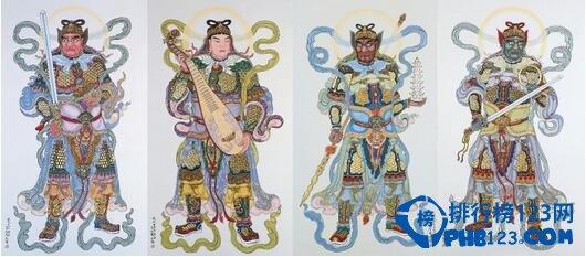 佛教"四大天王"是哪四个 佛教四大天王名字和法器象征