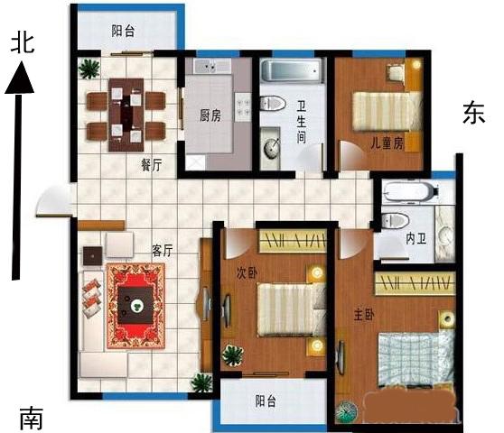 懂的人来看看我的户型图是不是穿心箭?如果是如何化解