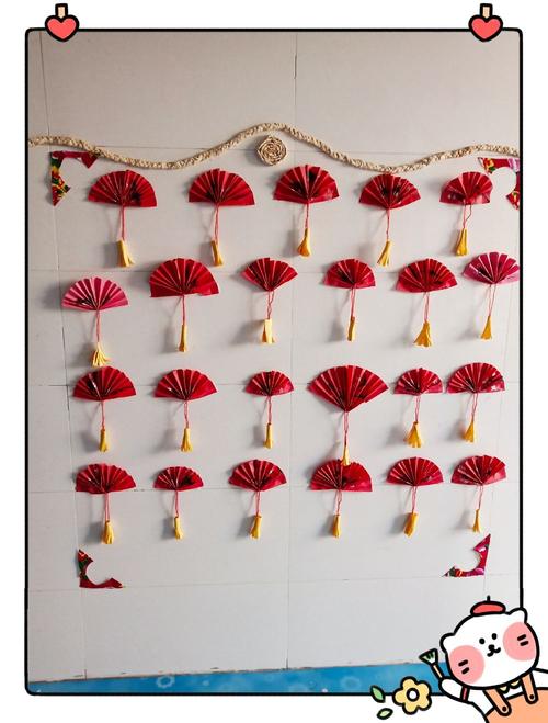 朝阳幼儿园大班组亲子手工活动——大红灯笼庆元旦