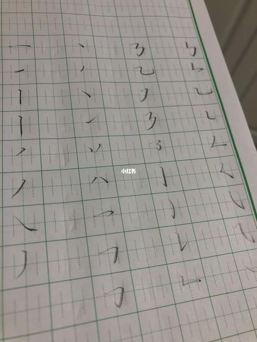 硬笔书法|0基础入门 91必学基本笔画_书法_硬笔书法