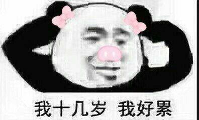 我十几岁我好累_十几岁表情