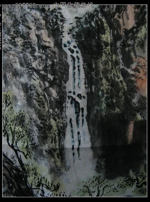 山东实力派画家张国庆四尺斗方山水画《山高水长》