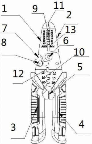 一种多功能剥线钳制造技术