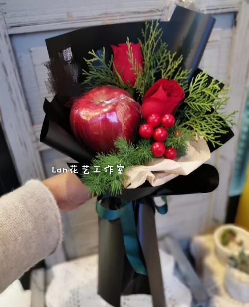 圣诞节苹果花束