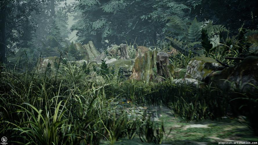 使用ue4和megascans制作的自然森林场景,主要练习材质以及布光.