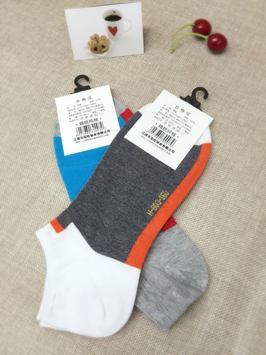 [厂家直销]东北棉袜 辽源棉袜 宏亚达袜业 2016新款拼色船袜