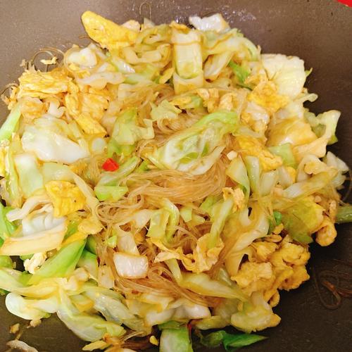 粉丝包菜的做法