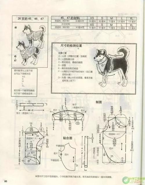 献给爱狗人士的狗狗衣服款式裁剪图,给自己的爱狗添件