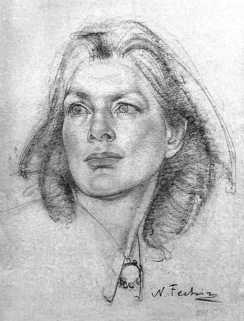 大师系列尼古拉费欣素描作品欣赏