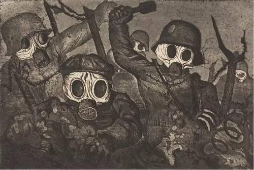 otto dix 画作中一战时的毒气兵.这幅画总让王晶想到自己的父亲.