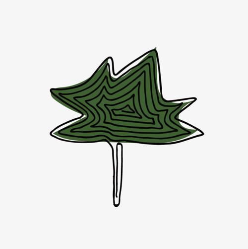 绿色不规则形状的大树