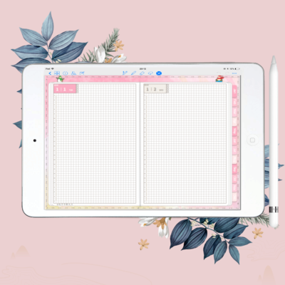 ipad电子手账本计划记事日记日本goodnotes模板/notability