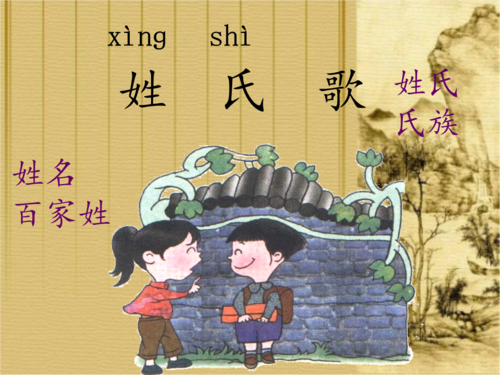 公开课部编本一下姓氏歌ppt36页