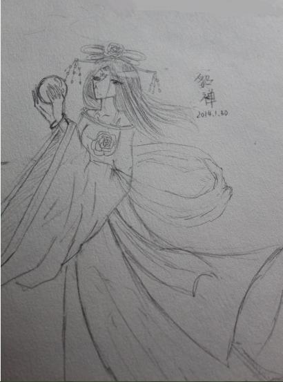 古装男生背影简笔画