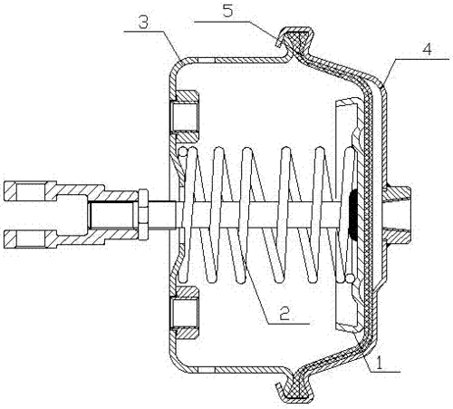 啮合式制动气室制造技术,美式双腔弹簧制动气室专利