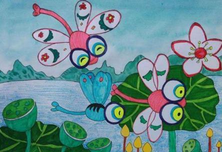 有关蜻蜓的儿童手抄报 儿童手抄报