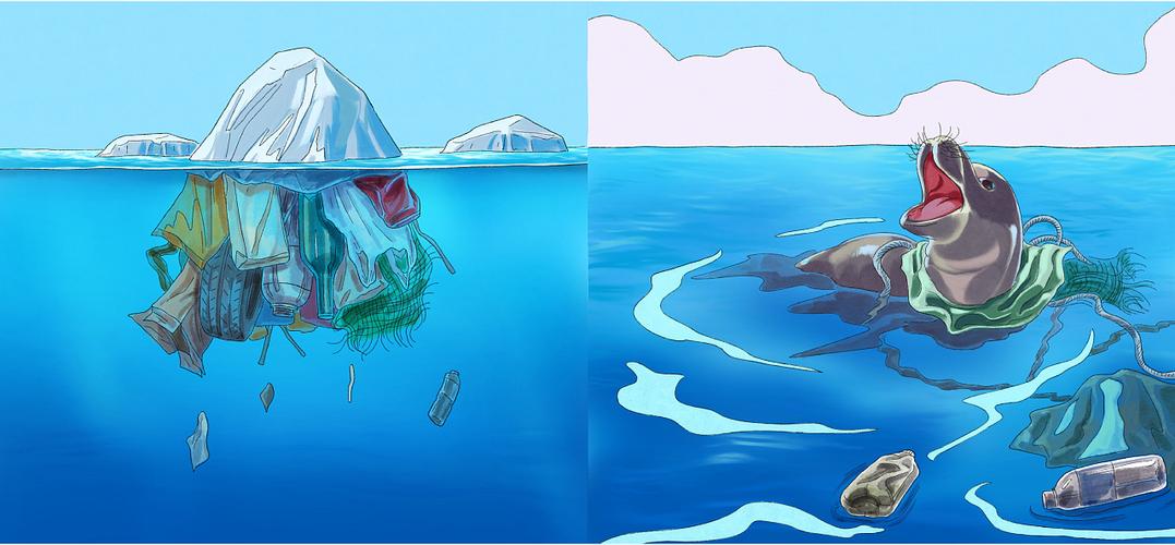 海洋环保教育绘本|插画|绘本|月球工作室 - 原创作品