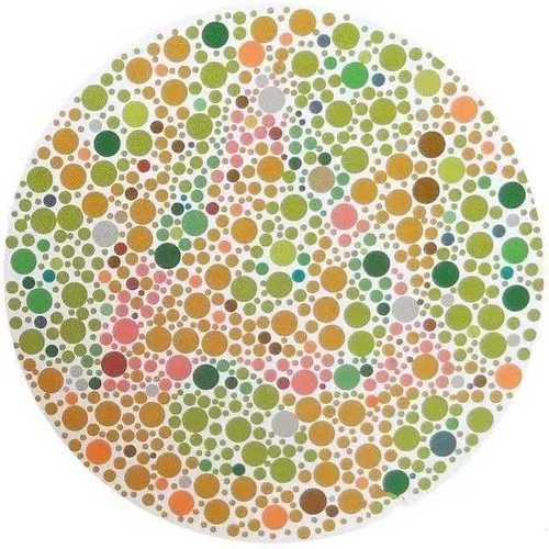 色盲检测图丨眼力好才能做律师