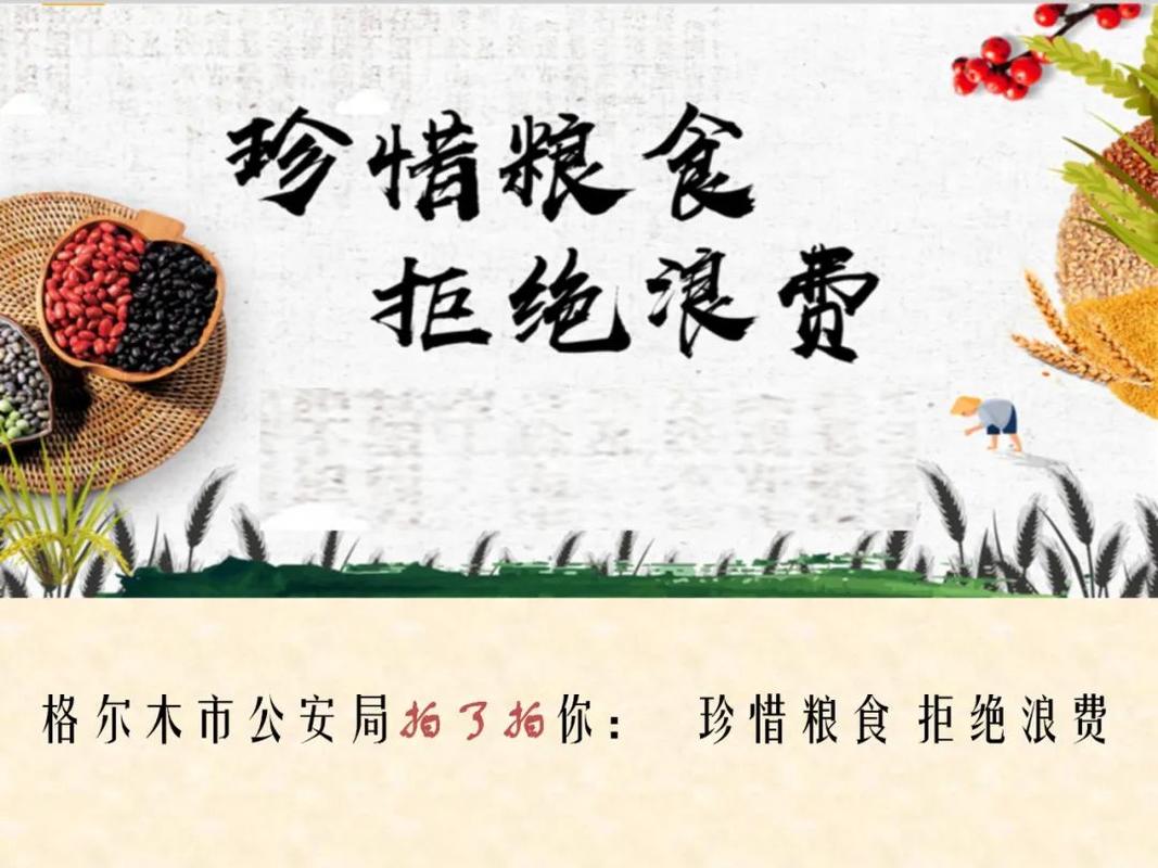 厉行节约 反对浪费丨格尔木市公安局拍了拍你:珍惜粮食 拒绝浪费