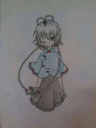 q版初洛天依简笔画步骤