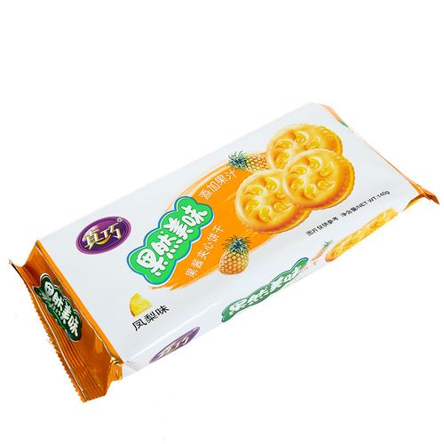 真巧果然果然美美味140g果酱夹心饼干凤梨蓝莓夹心饼干