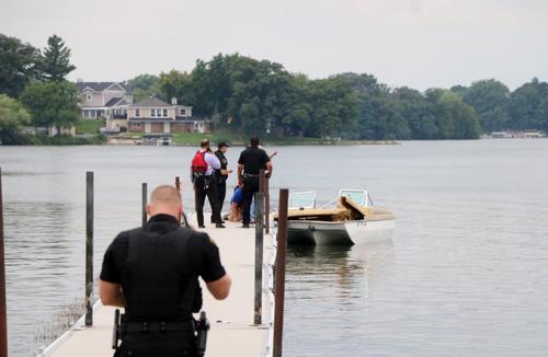 man injured when waverunner, boat collide on browns lake