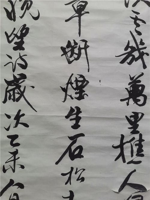 006 袁雪山 唐代贾岛诗雪晴晚望 2015年 软片