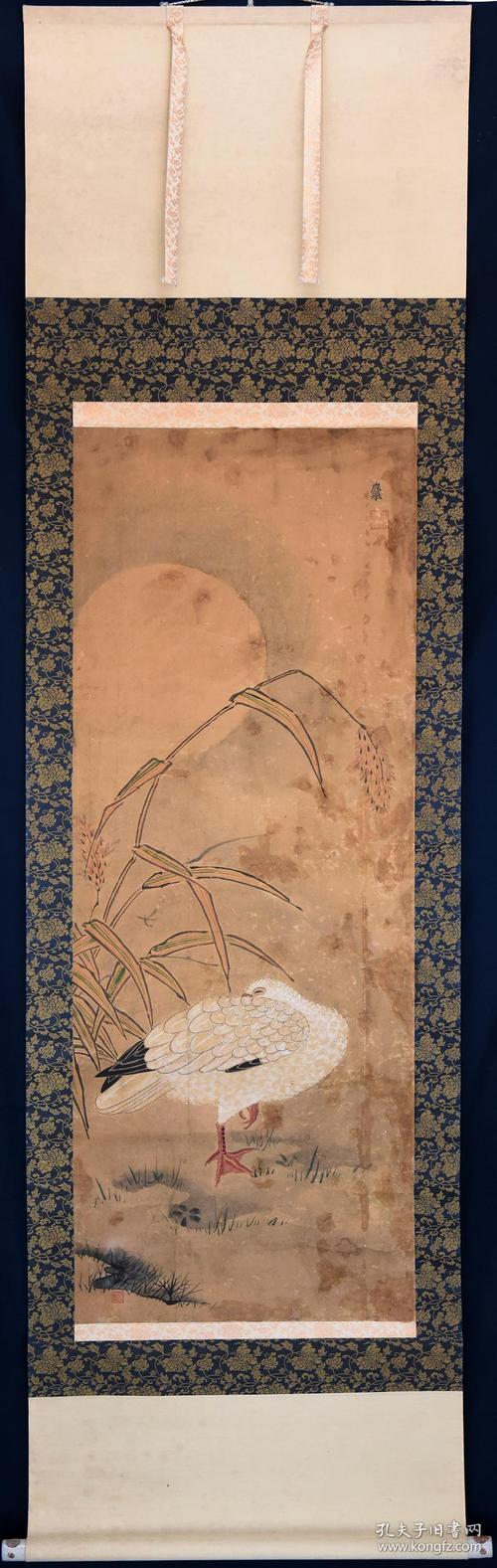 日本名家绘画:圆山应举花鸟图