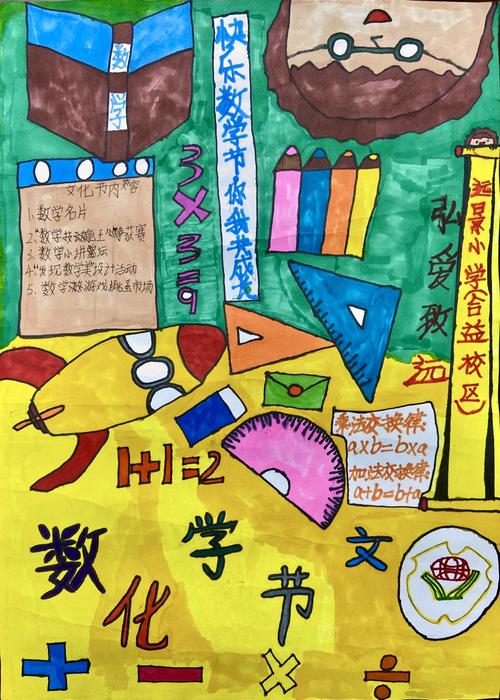 远景小学"数学文化节"名片设计评选活动之三——五,六年级海报设计
