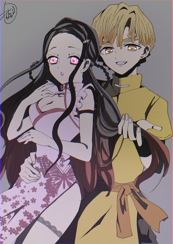 鬼灭之刃 灶门祢豆子 我妻善逸