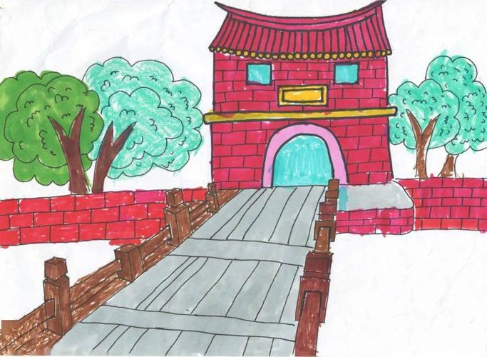 小朋友们在采风结束之后,将当天走访的景点用图画,文字的方式记录了