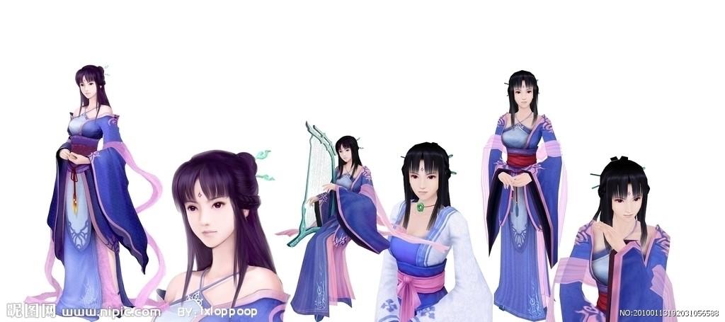 仙剑奇侠传四柳梦璃大图设计图__人物_psd分层素材_设计图库_昵图网