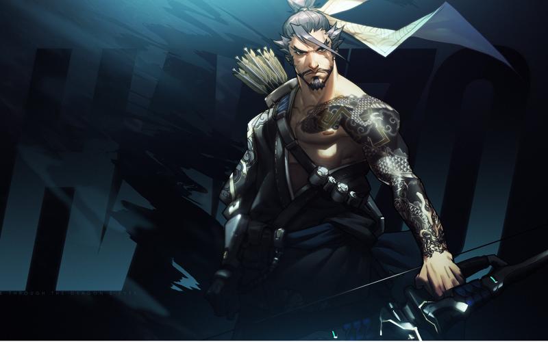 【demon解说】守望先锋新手英雄教学及实战讲解—半藏!双龙之兄!