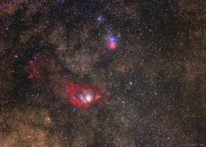 m20,ngc 6514 三叶星云
