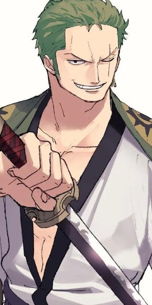 动漫壁纸:索隆三刀流男人手机壁纸,未来的大剑豪